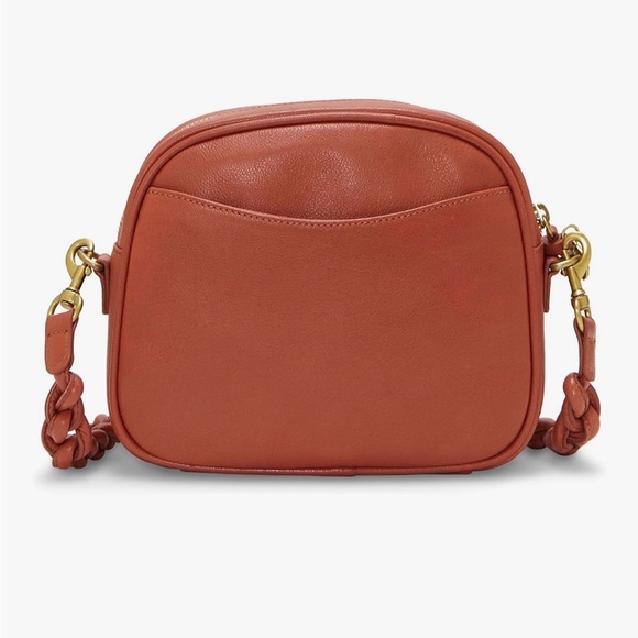 Lucky Brand Lola Brown/Orange Crossbody Bag leather - Picture 3 of 12